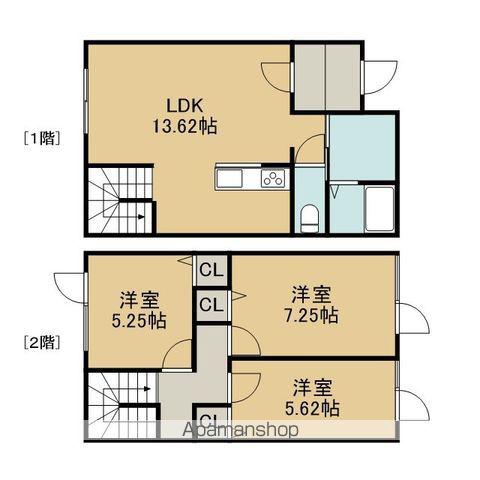 ソレイユ早来Ⅱ(3LDK)の間取り写真