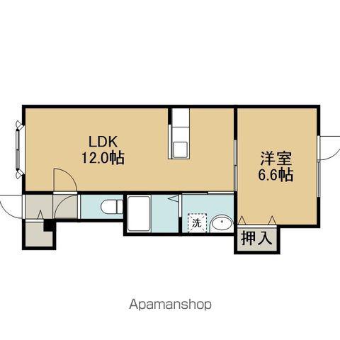 ロイヤルハイム拓勇東町B(1LDK/1階)の間取り写真