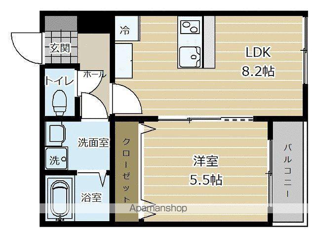 LMAHOUSE Ⅱ(1LDK/1階)の間取り写真