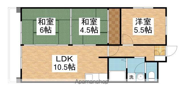 アルベール本町(3LDK/1階)の間取り写真