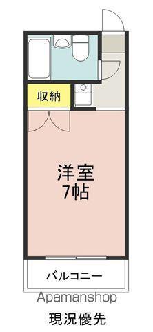 ハレルヤマンション(1K/3階)の間取り写真