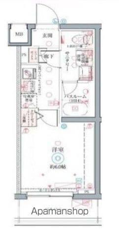 CREVISTA井荻(1K/1階)の間取り写真