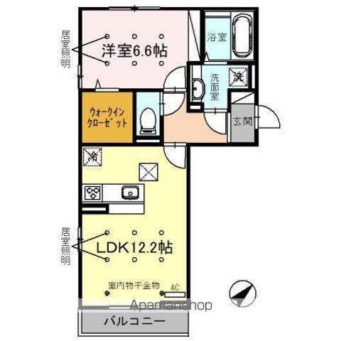 LA・RICHESSE(1LDK/1階)の間取り写真