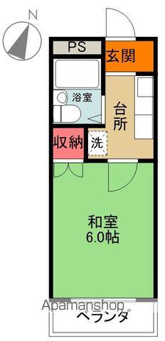 オーシャンITO(1K/2階)の間取り写真