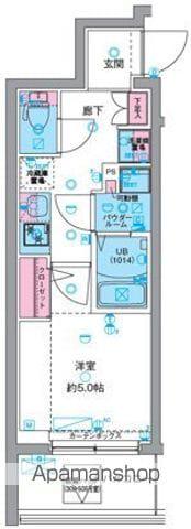GENOVIA天王台(1K/5階)の間取り写真