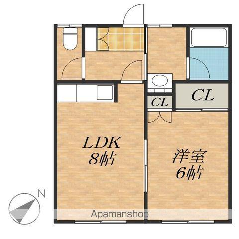 田中ハイツA(1LDK/2階)の間取り写真