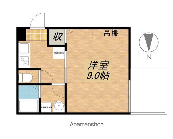 アークリード浜大津(1K/4階)の間取り写真