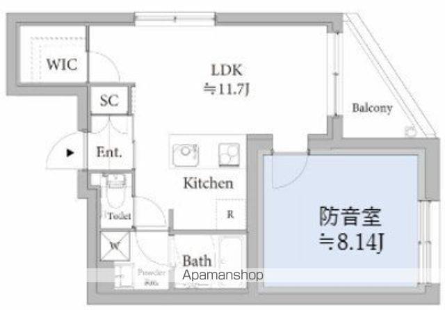 ASTILE STUDIO 王子(1LDK/2階)の間取り写真