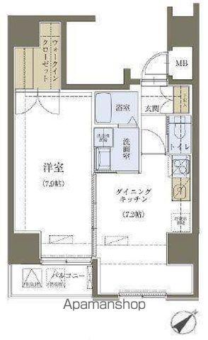 リヴシティ神田(1DK/5階)の間取り写真