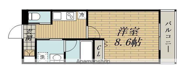 スプランディッド新大阪3(1K/9階)の間取り写真