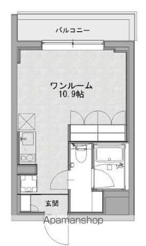 リエットテラス高円寺(ワンルーム/3階)の間取り写真