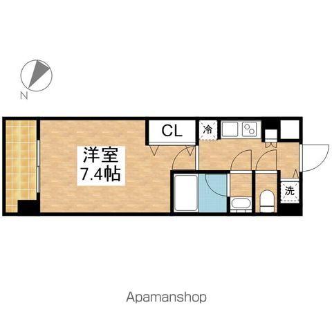 セノアタワー泉(1K/8階)の間取り写真