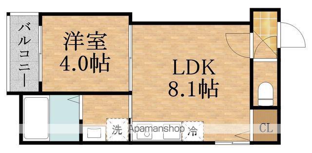 メゾンアンジュ鴫野(1LDK/1階)の間取り写真