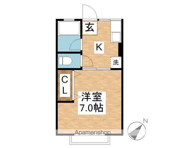 シティハイム ルミエールA(1K/2階)の間取り写真