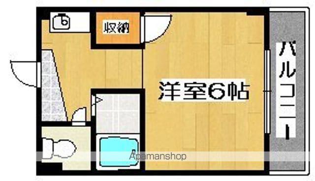 ベルフレージュ住吉(1K/4階)の間取り写真
