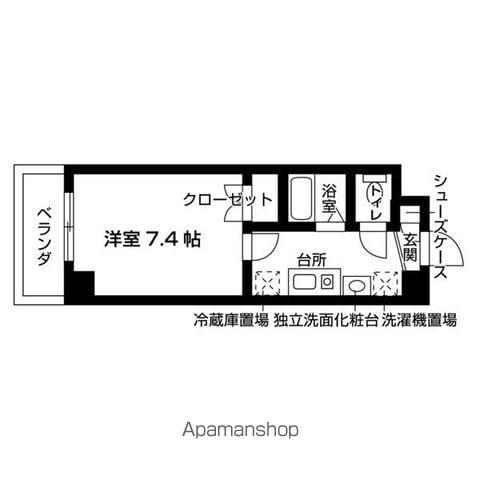 FORESTA NAGAKUTE(1K/4階)の間取り写真