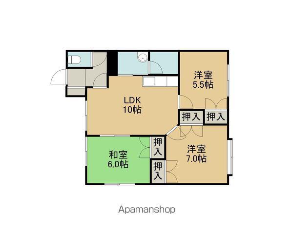 アネックス・T(3LDK/2階)の間取り写真