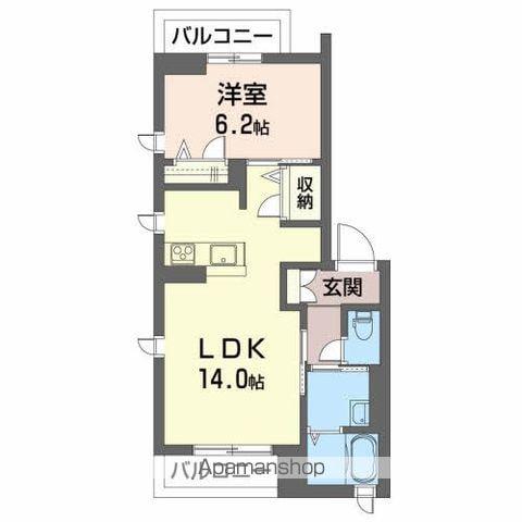 コートヴィレッジ開成(1LDK/3階)の間取り写真