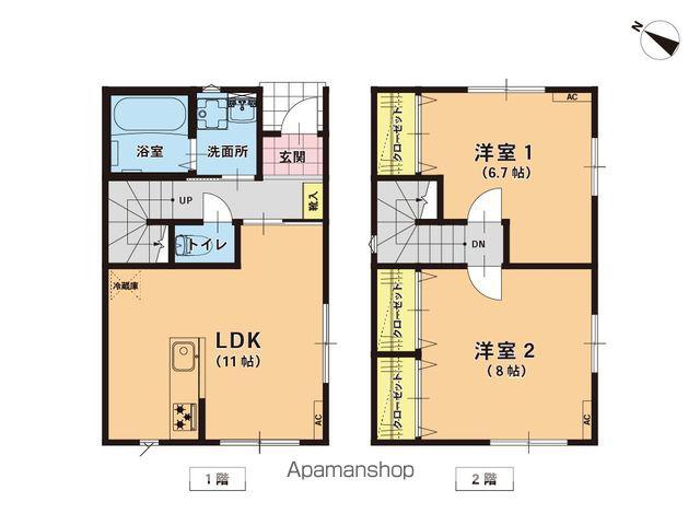 PARK HOME 津志田東 A(2LDK/1階)の間取り写真