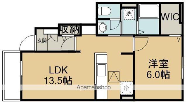 アステール(1LDK/1階)の間取り写真