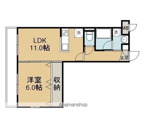 LA・FELICE(1LDK/3階)の間取り写真
