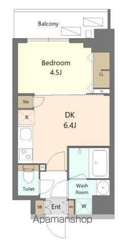 S-RESIDENCE新宿早稲田AVELIS(1DK/10階)の間取り写真