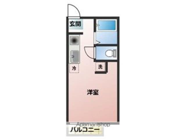 KPハイム(ワンルーム/1階)の間取り写真