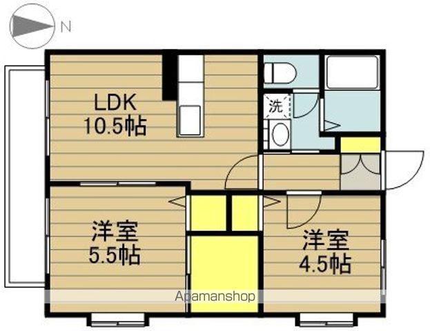 サンハウスⅢ(2LDK/2階)の間取り写真