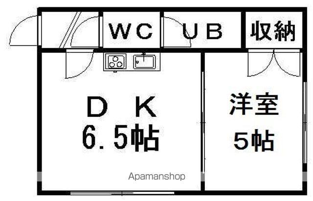 グランドール鈴木(1DK/1階)の間取り写真