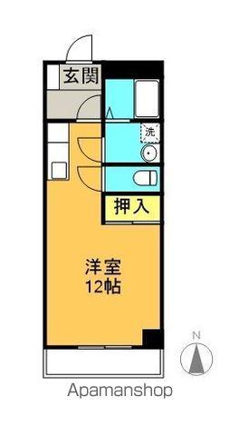 WAVE21(ワンルーム/2階)の間取り写真