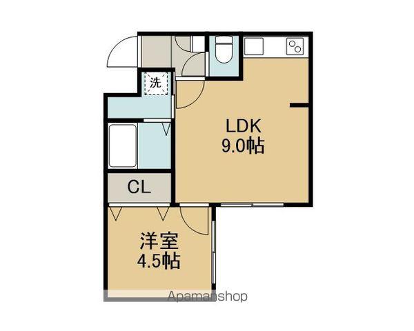 ASTAGE末広(1LDK/2階)の間取り写真