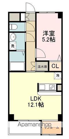ブランメゾン錦町(1LDK/3階)の間取り写真