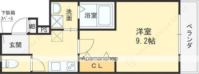 フジパレス西宮甲東園1番館(1K/2階)の間取り写真
