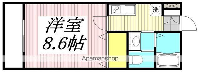 ESPOIR(1K/1階)の間取り写真