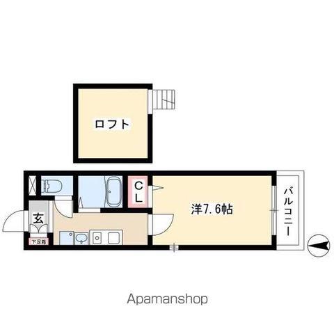 シャノワール(1K/2階)の間取り写真