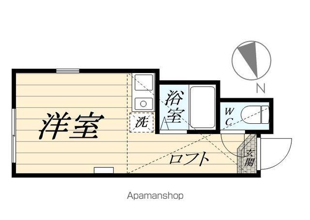 ユナイトNOBAヘーゼルナッツ(ワンルーム/2階)の間取り写真