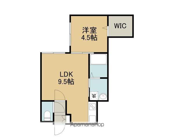 Y＇STOMAKOMAI(1LDK/2階)の間取り写真