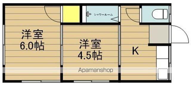 五月荘(2K/2階)の間取り写真
