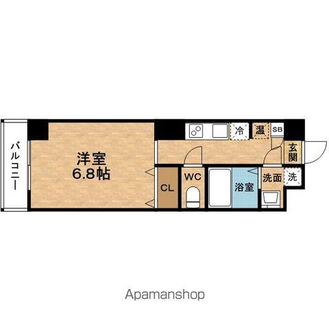 TOURLEROYKITAUMEDA(1K/2階)の間取り写真