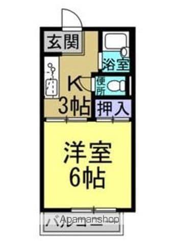 セフィラ C棟(1K/1階)の間取り写真