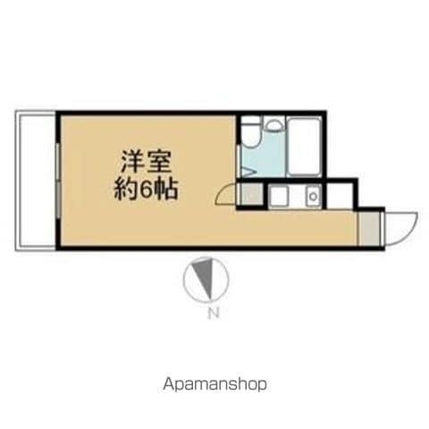 サンシティー八剣(ワンルーム/4階)の間取り写真