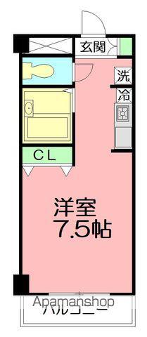 湘南ABS1(ワンルーム/3階)の間取り写真