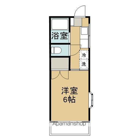 エンブレムM(1K/3階)の間取り写真