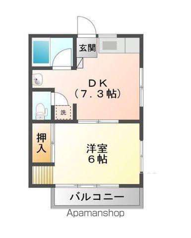 メゾン刈谷(1DK/2階)の間取り写真