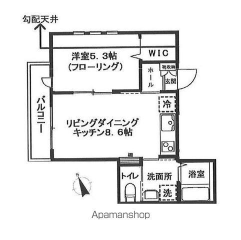 シーダウエスト(1LDK/3階)の間取り写真