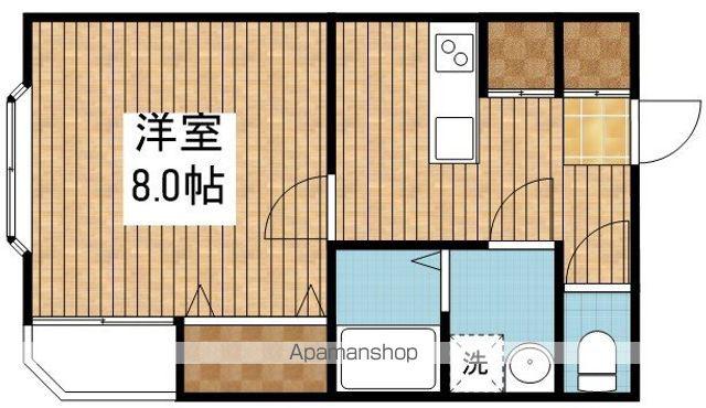 ロイヤルコート浜松町(1K/1階)の間取り写真