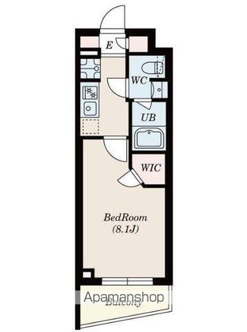 SーRESIDENCE高井戸イースト(1K/5階)の間取り写真