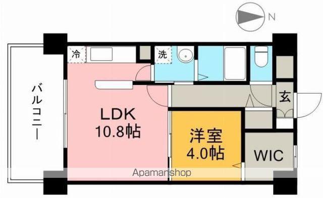 ベルカント札場(1LDK/3階)の間取り写真
