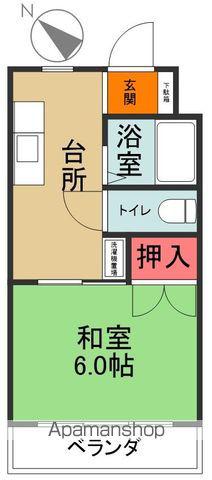 ネモトハイツ(1K/2階)の間取り写真