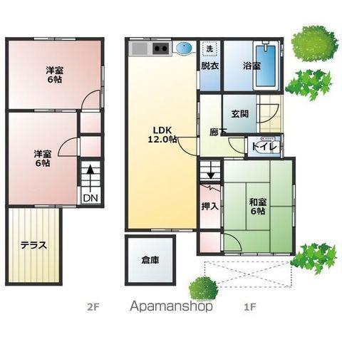 中央本線 春日井駅(ＪＲ) 徒歩18分 2階建 築53年(4DK)の間取り写真